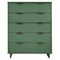 Manhattan Comfort Granville 45.27 Tall Dresser in Sage Green DR-5023 - alternate 1